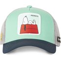 bone-trucker-verde-cinza-e-azul-marinho-snoopy-pe2-peanuts-da-capslab