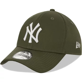 Boné curvo verde justo 39THIRTY League Essential da New York Yankees MLB da New Era