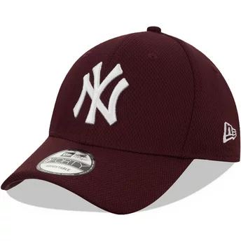 Boné curvo grená ajustável 9FORTY Diamond Era da New York Yankees MLB da New Era