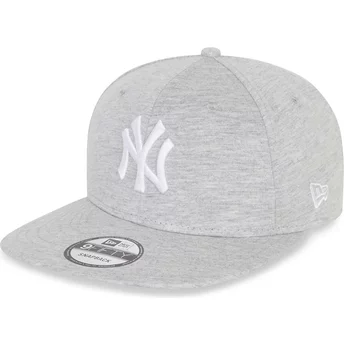 Boné plano cinza claro snapback 9FIFTY Camisola Medium da New York Yankees MLB da New Era