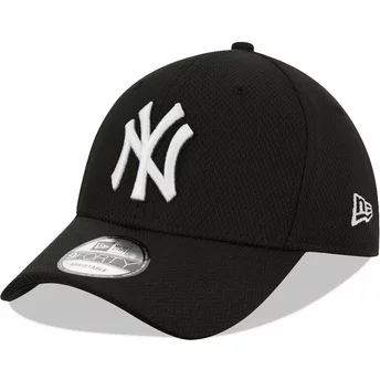 Boné curvo preto ajustável 9FORTY Diamond Era da New York Yankees MLB da New Era