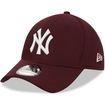 Boné curvo grená justo 39THIRTY Diamond Era da New York Yankees MLB da New Era