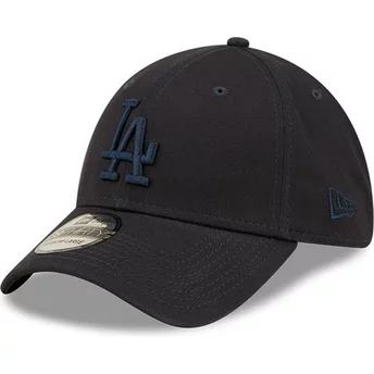 Boné curvo azul marinho justo com logo azul marinho 39THIRTY League Essential da Los Angeles Dodgers MLB da New Era