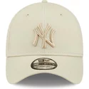 bone-curvo-bege-justo-com-logo-bege-39thirty-league-essential-da-new-york-yankees-mlb-da-new-era