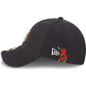 bone-curvo-azul-marinho-ajustavel-9forty-flower-da-new-york-yankees-mlb-da-new-era
