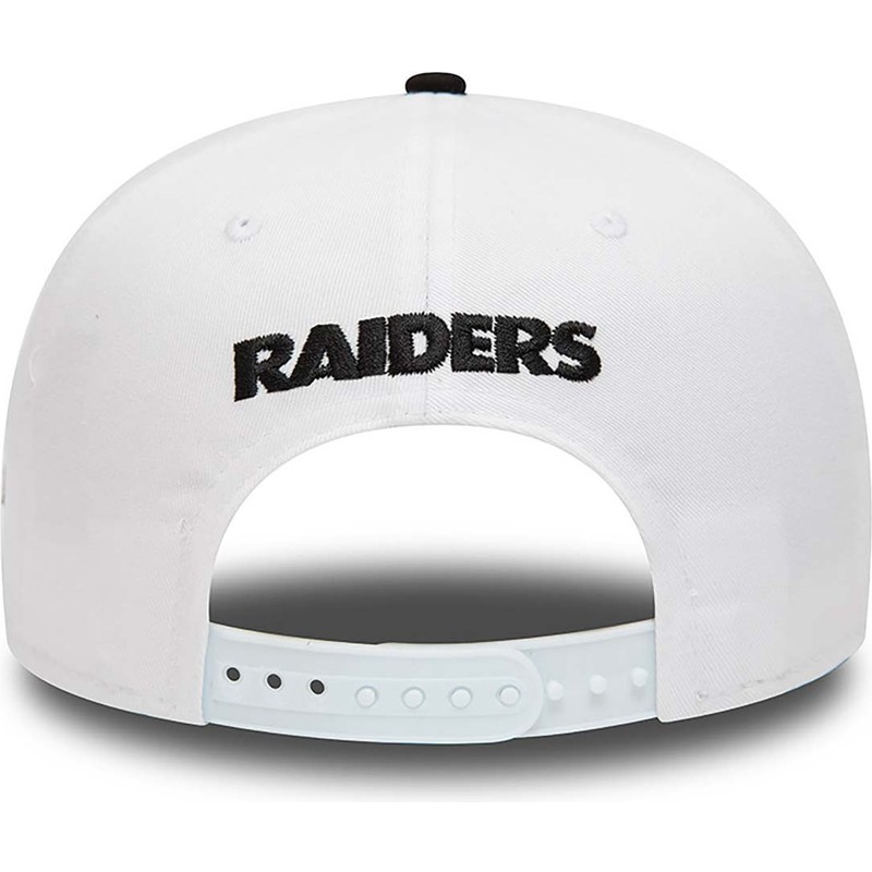 bone-plano-branco-e-preto-snapback-9fifty-crown-patches-super-bowl-xv-da-las-vegas-raiders-nfl-da-new-era