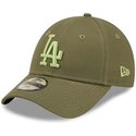 bone-curvo-verde-ajustavel-para-crianca-com-logo-verde-9forty-league-essential-da-los-angeles-dodgers-mlb-da-new-era
