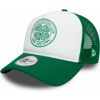 Boné trucker verde e branco E Frame Core da Celtic Football Club Scottish Premiership da New Era
