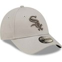 bone-curvo-bege-ajustavel-para-crianca-9forty-league-essential-da-chicago-white-sox-mlb-da-new-era