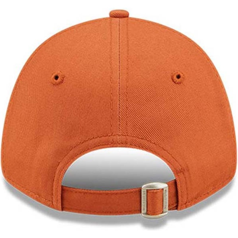 bone-curvo-laranja-ajustavel-para-crianca-com-logo-bege-9forty-league-essential-da-new-york-yankees-mlb-da-new-era