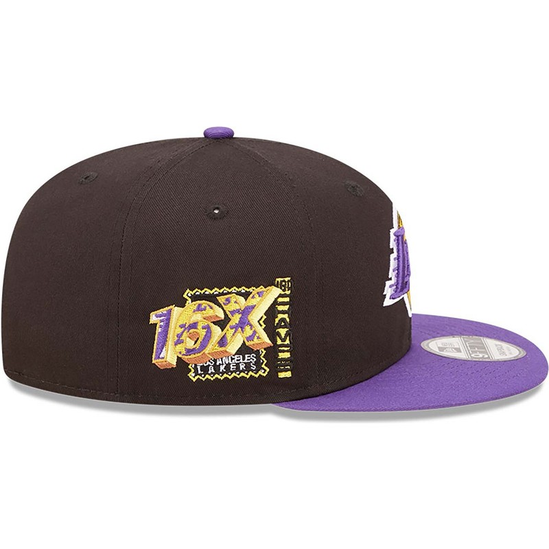 bone-plano-preto-e-violeta-snapback-9fifty-team-patch-da-los-angeles-lakers-nba-da-new-era