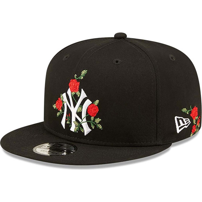 bone-plano-preto-snapback-9fifty-flower-da-new-york-yankees-mlb-da-new-era