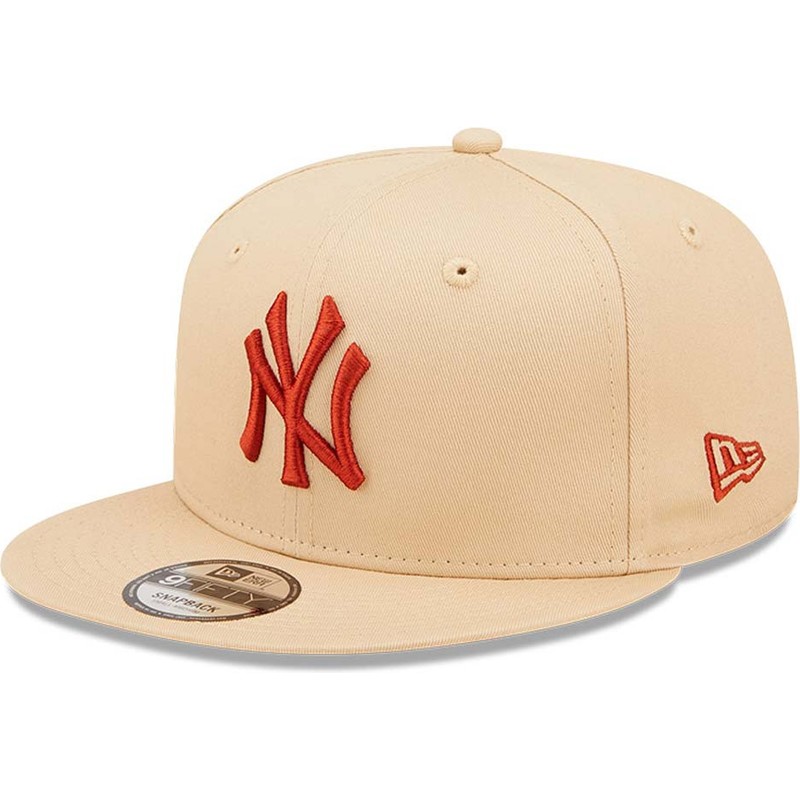bone-plano-bege-snapback-9fifty-league-essential-da-new-york-yankees-mlb-da-new-era