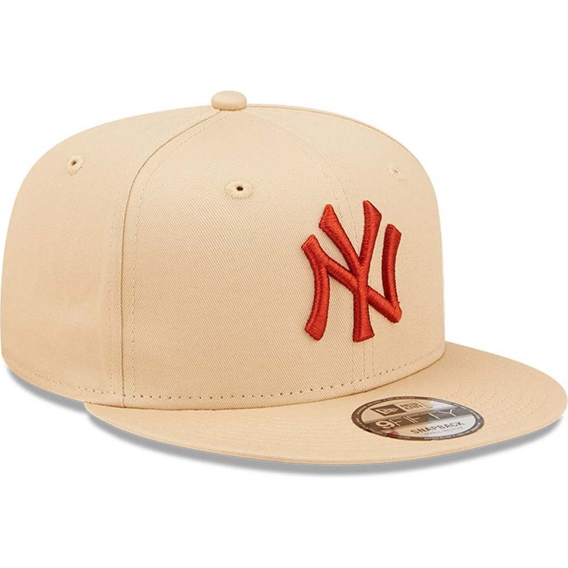 bone-plano-bege-snapback-9fifty-league-essential-da-new-york-yankees-mlb-da-new-era