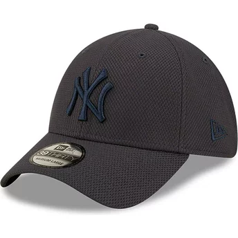 Boné curvo azul marinho justo com logo azul marinho 39THIRTY Diamond Era da New York Yankees MLB da New Era