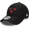bone-curvo-preto-ajustavel-9forty-print-infill-da-chicago-bulls-nba-da-new-era