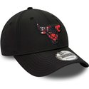bone-curvo-preto-ajustavel-9forty-print-infill-da-chicago-bulls-nba-da-new-era