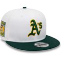 bone-plano-branco-e-verde-snapback-rickey-henderson-9fifty-crown-patches-da-oakland-athletics-mlb-da-new-era
