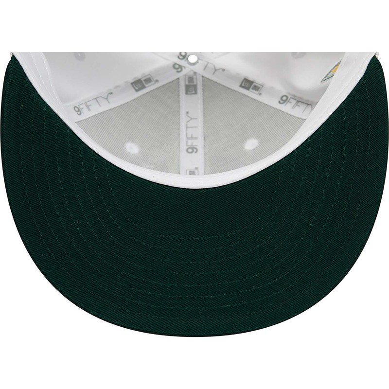 bone-plano-branco-e-verde-snapback-rickey-henderson-9fifty-crown-patches-da-oakland-athletics-mlb-da-new-era