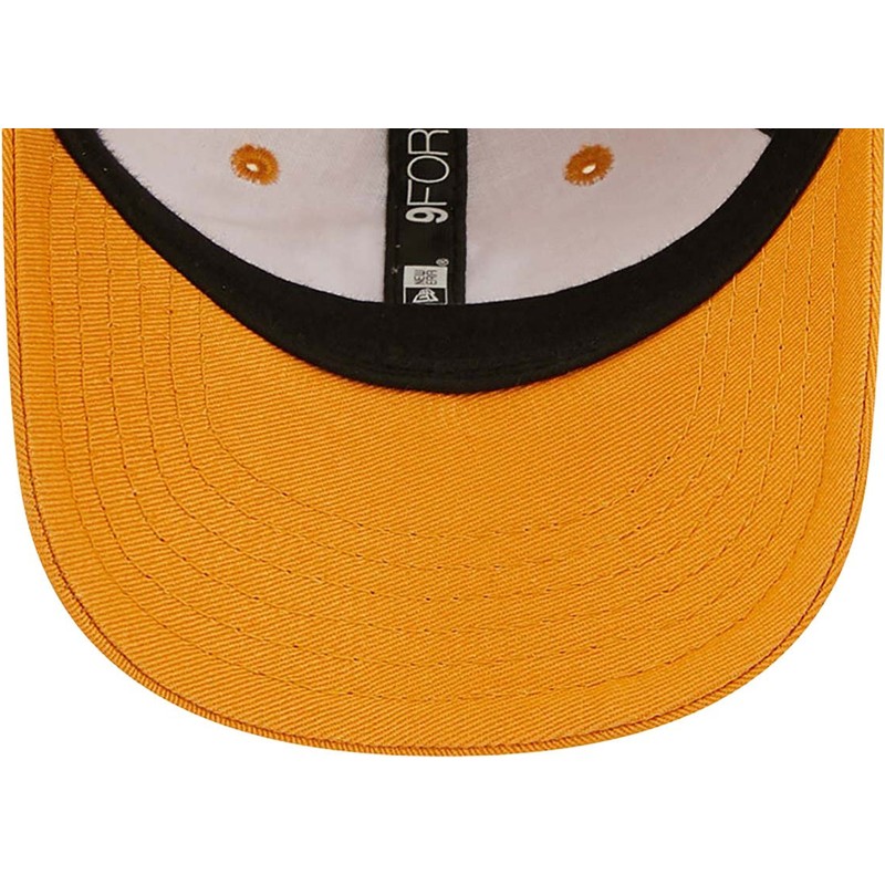 bone-curvo-laranja-ajustavel-para-crianca-pequena-9forty-league-essential-da-new-york-yankees-mlb-da-new-era
