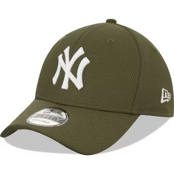 Boné curvo verde ajustável 9FORTY Diamond Era da New York Yankees MLB da New Era
