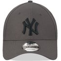 bone-curvo-cinza-ajustavel-com-logo-cinza-9forty-diamond-era-da-new-york-yankees-mlb-da-new-era