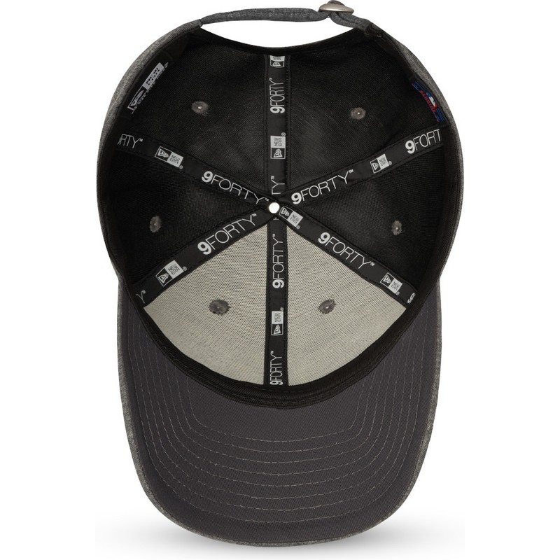 bone-curvo-cinza-ajustavel-9forty-camisola-da-new-york-yankees-mlb-da-new-era
