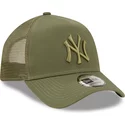 bone-trucker-verde-com-logo-verde-a-frame-tonal-mesh-da-new-york-yankees-mlb-da-new-era