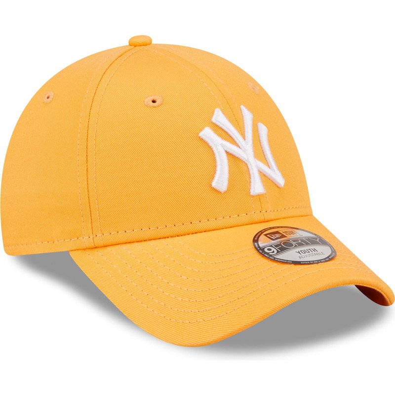 bone-curvo-laranja-ajustavel-para-crianca-9forty-league-essential-da-new-york-yankees-mlb-da-new-era