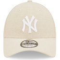 bone-curvo-bege-ajustavel-9forty-linen-da-new-york-yankees-mlb-da-new-era
