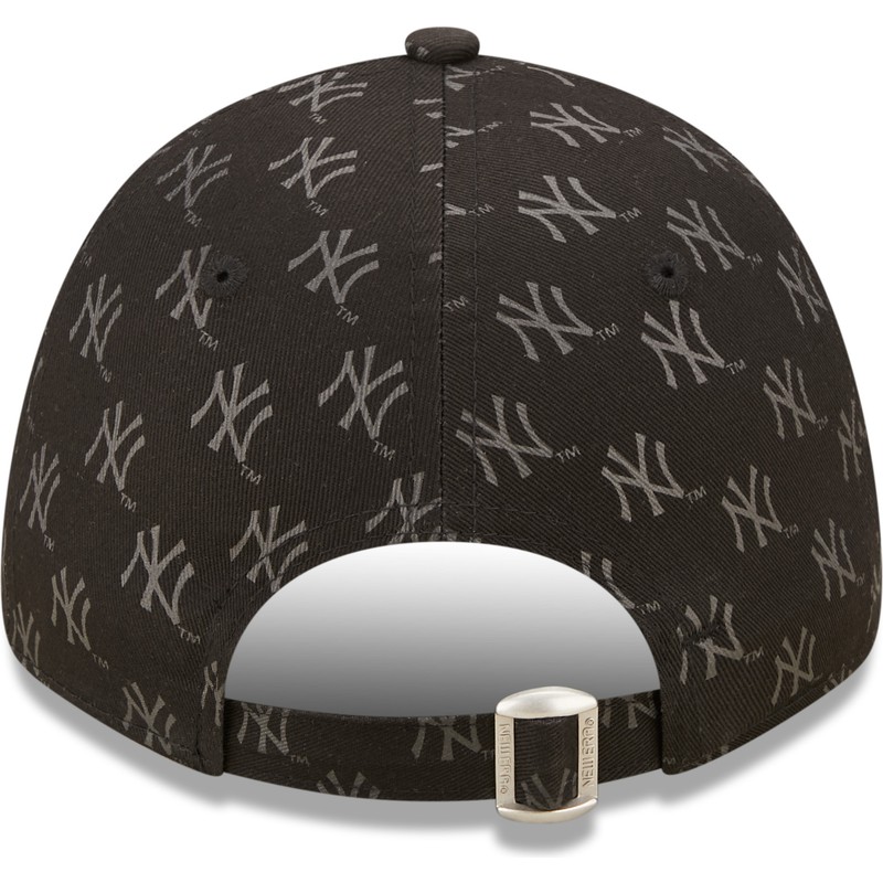 bone-curvo-preto-ajustavel-para-mulheres-9forty-monogram-da-new-york-yankees-mlb-da-new-era