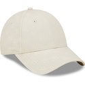 bone-curvo-bege-ajustavel-para-mulheres-9forty-monogram-da-new-york-yankees-mlb-da-new-era