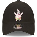 bone-curvo-preto-ajustavel-9forty-da-patrick-estrela-spongebob-squarepants-da-new-era