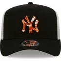 bone-trucker-preto-e-branco-com-logo-laranja-a-frame-seasonal-infill-da-new-york-yankees-mlb-da-new-era