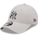 bone-curvo-cinza-ajustavel-9forty-seasonal-infill-da-new-york-yankees-mlb-da-new-era