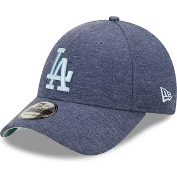Boné curvo azul marinho ajustável com logo azul 9FORTY Camisola Essential da Los Angeles Dodgers MLB da New Era