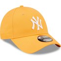 bone-curvo-laranja-claro-ajustavel-9forty-league-essential-da-new-york-yankees-mlb-da-new-era