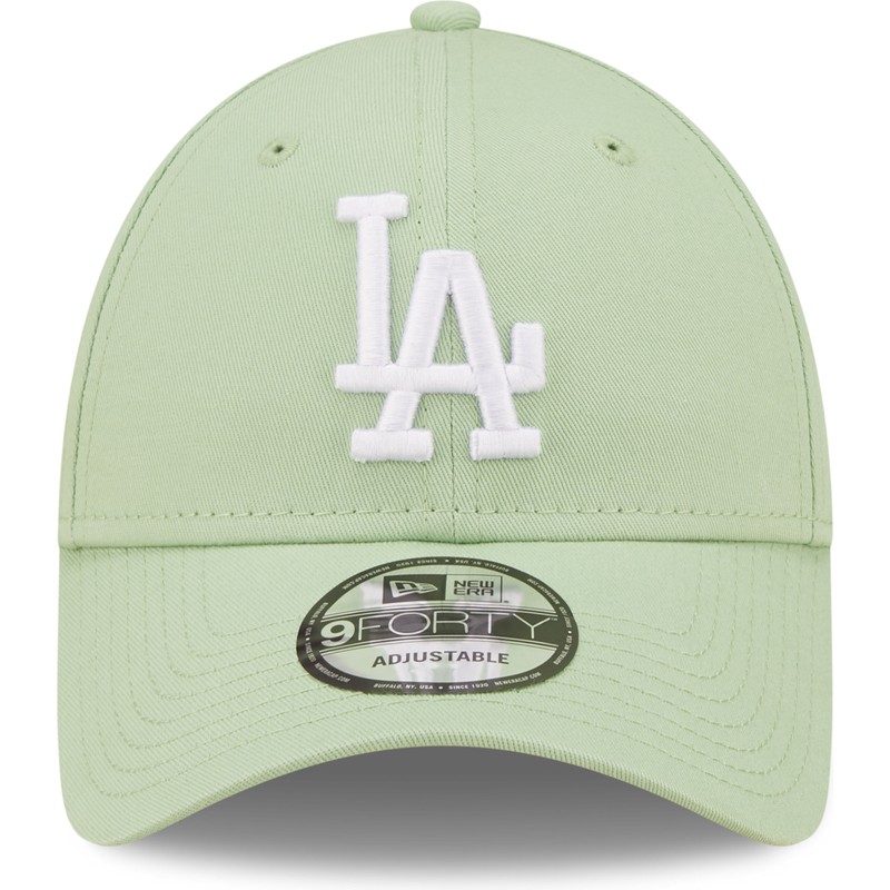 bone-curvo-verde-claro-ajustavel-9forty-league-essential-da-los-angeles-dodgers-mlb-da-new-era