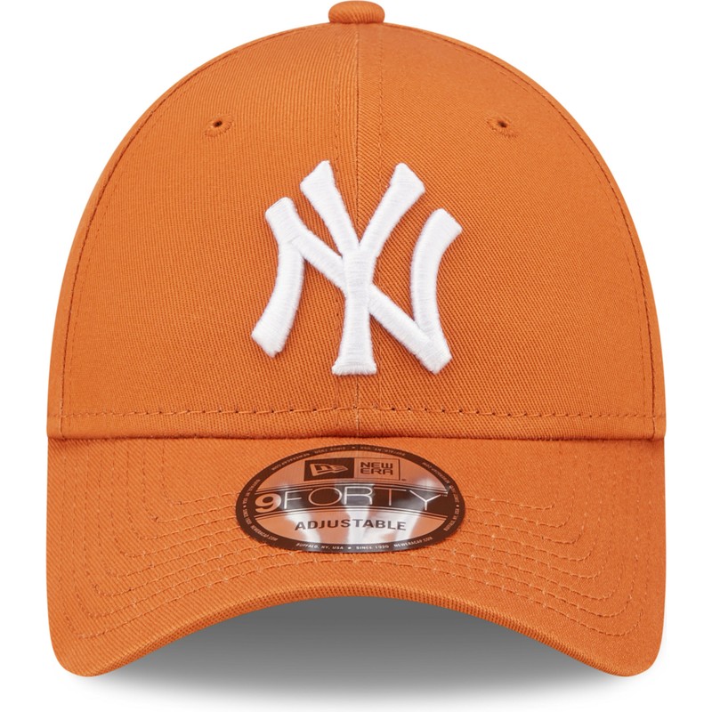 bone-curvo-laranja-ajustavel-9forty-league-essential-da-new-york-yankees-mlb-da-new-era