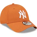 bone-curvo-laranja-ajustavel-9forty-league-essential-da-new-york-yankees-mlb-da-new-era