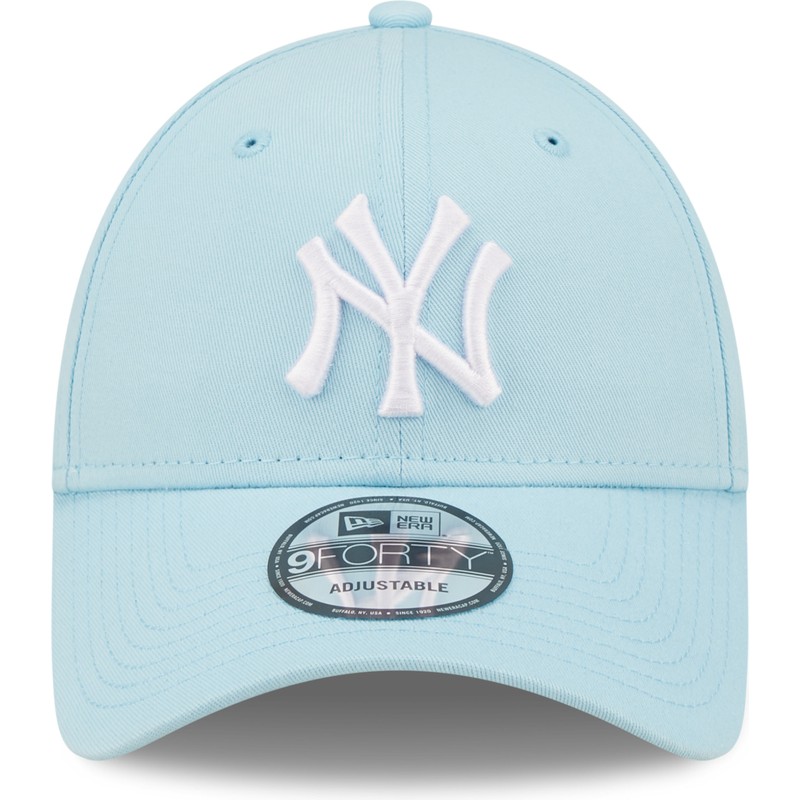 bone-curvo-azul-claro-ajustavel-9forty-league-essential-da-new-york-yankees-mlb-da-new-era