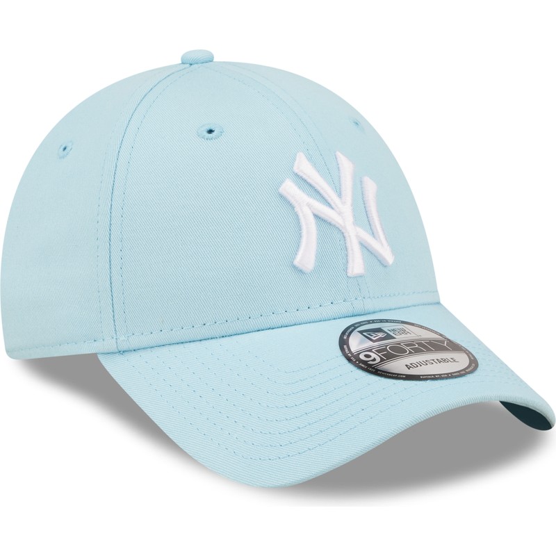 bone-curvo-azul-claro-ajustavel-9forty-league-essential-da-new-york-yankees-mlb-da-new-era
