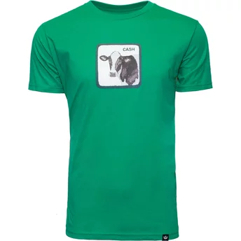 Camiseta manga curta verde vaca Cash Melk The Farm da Goorin Bros.