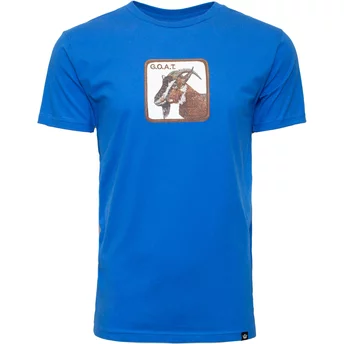 Camiseta manga curta azul cabra G.O.A.T. Flat Hand The Farm da Goorin Bros.
