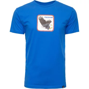Camiseta manga curta azul águia Freedom Pinion The Farm da Goorin Bros.