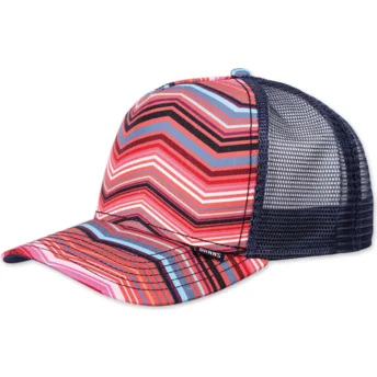 Boné trucker azul marinho HFT Psycho ZigZag da Djinns