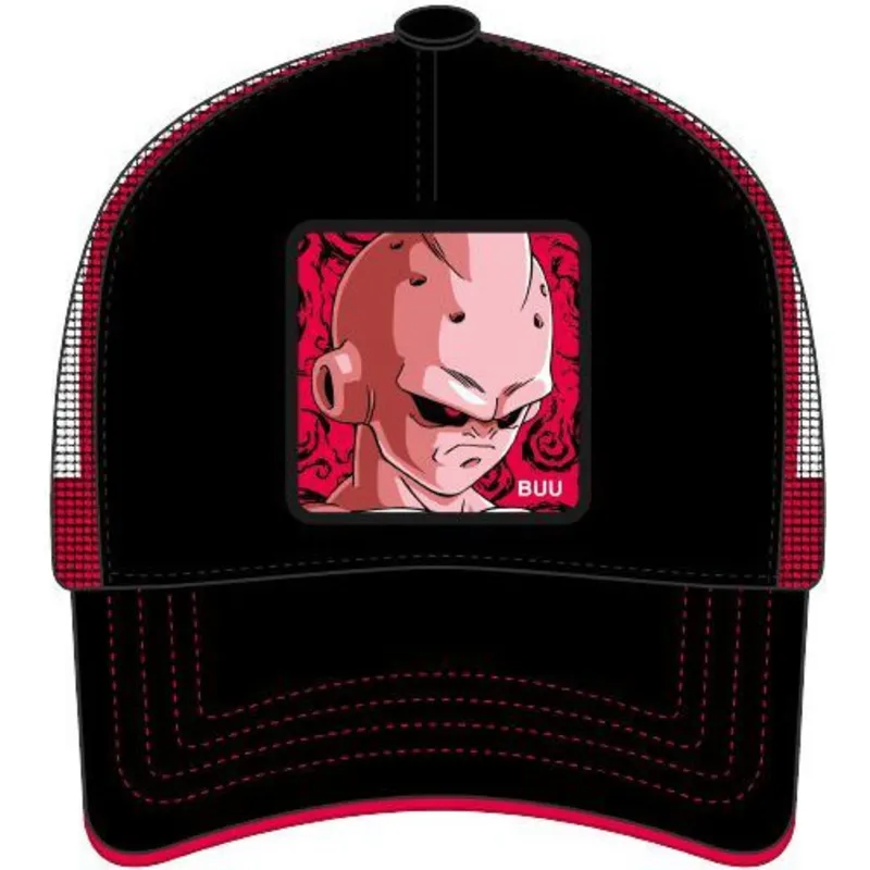 Boné trucker preto Kid Buu BUU Dragon Ball da Capslab