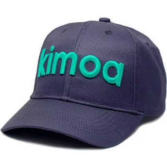 Boné curvo azul marinho ajustável Logo da Kimoa