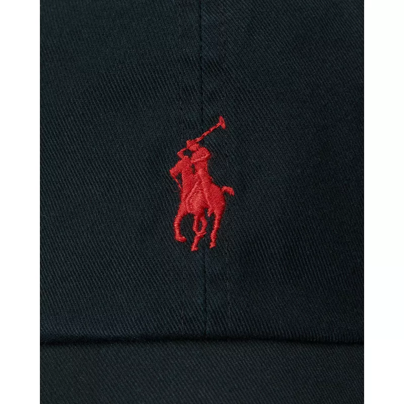 bone-curvo-preto-ajustavel-com-logo-vermelho-cotton-chino-classic-sport-da-polo-ralph-lauren