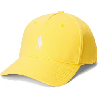 Boné curvo amarelo snapback com logo branco Ponte Darted Modern Sport da Polo Ralph Lauren